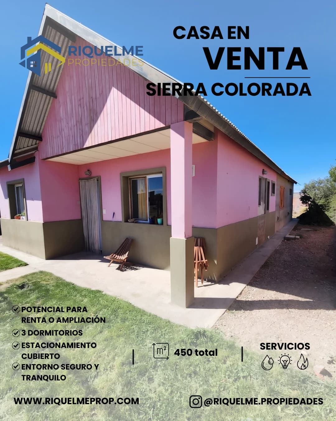 Casa en venta en Sierra Colorada, Río Negro | Amplio terreno y gran potencial de expansión en venta