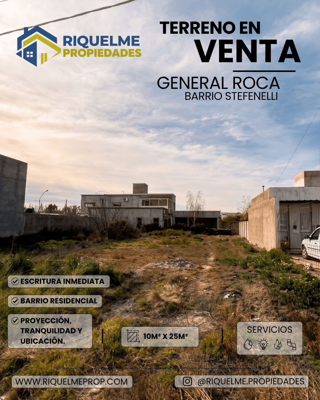 Exclusivo Terreno en Venta en Stefenelli Sur: Naturaleza, Tranquilidad y Proyección Inmobiliaria